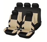 YPFYBHD Ensemble de Housses de sièges Auto, Compatible pour MW i3 2021-2022, Protection complète des sièges, intérieurs (5 sièges),3-Beige