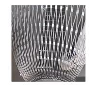 YPIOUREN 304 INOX Cable Acier Filet Inoxydable Corde, Câble Métallique en X, Filet De Sécurité Flexible Et Résistant Aux Chocs, for Cages, Escaliers Et Jardins d'animaux.(6 * 2.5m/19.6 * 8.2ft)