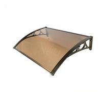 YPIOUREN Auvent de Véranda, Auvent Transparent, Résistant Aux UV, À La Pluie, avec Support de Protection en Aluminium, Couverture Aérienne, Auvent Extérieur de Patio(60x300cm/23.6x118.1in)