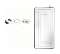 YPIOUREN Bac de Récupération des Condensats pour Climatiseurs (fenêtre Et Split). Ce Bac Métallique Est Équipé D'un Tuyau D'évacuation, D'un Collier de Serrage(201 stainless steel,85x39cm(33x15in))