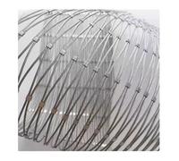 YPIOUREN Câble Métallique Flexible En Maille De Type X, Maille En Acier Inoxydable 304, Filet D'escalier En Corde D'acier Inoxydable, For Clôture De Cage De Zoo, Balcon, Escalier(9*0.6m/29.5*1.9ft)