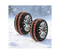 YPIOUREN Chaussette Voiture,Chaussette Pneu Neige, avec Clous AntidéRapants, AdaptéEs à Une Largeur De Pneu De 185 à 295mm, Faciles à Installer, for La Glace Et La Neige(235/50R19)