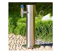 YPIOUREN Colonne D'eau, Support De Robinet Extérieur En Acier Inoxydable, Colonne D'eau Verticale Cylindrique En Acier Inoxydable 304, For L'irrigation Et L'arrosage(50 * 10.5cm/19.6 * 4.1in,D)