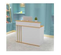 YPIOUREN Comptoir D'accueil Avec Comptoir, Gain De Place Optimal, Petit Comptoir D'accueil For Petits Espaces, Caisse, For Salon De Beauté, Magasin De Vêtements, Hall D'entrée(White Maple,100cm/39.3in