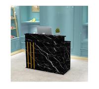 YPIOUREN Comptoir d'accueil avec Comptoir, Gain De Place Optimal, Petit Comptoir d'accueil for Petits Espaces, Caisse, for Salon De Beauté, Magasin De Vêtements, Hall D'entrée(Black,80cm/31.5in)