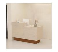 YPIOUREN Comptoir De Réception Avec Tiroirs Et Étagères De Rangement, Tables De Salle De Réception, Comptoir De Réception, Comptoir De Caisse Moderne Avec Rangement, For Magasin(Stone Walnut,RIGHT_110