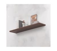 YPIOUREN Étagères Murales Profondes en Bois, Étagères De Salle De Bain, Tablette Murale Rabattable,avec Supports Invisibles, for Salle De Bain, Salon, Chambre, Cuisine(Walnut,60 * 20cm/23.6 * 7.8in)