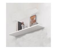 YPIOUREN Étagères Murales Profondes en Bois, Étagères De Salle De Bain, Tablette Murale Rabattable,avec Supports Invisibles, for Salle De Bain, Salon, Chambre, Cuisine(White,90 * 20cm/35.4 * 7.8in)