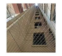 YPIOUREN Filet Anti-Chute Résistant Aux Chocs, Filet De Sécurité en Acier Inoxydable, Câble Métallique Flexible en X, for Balustrades De Terrasse Et Clôtures De Porche.(6 * 2.3m/19.6 * 7.5ft)