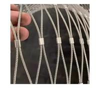 YPIOUREN Filet De Jardin en Acier Inoxydable, 304 INOX Cable Acier Filet Inoxydable Corde, Filet De Sécurité pour Garde-Corps D'extérieur, for Intérieur Et Extérieur(25 * 2.3m/82.1 * 7.5ft)