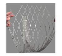 YPIOUREN Filet en Câble Métallique,Filet De Protection Antichute for Balcon,Treillis Métallique Multifonctionnel, Grillage Métallique for Jardin, for Cages d'animaux(15 * 2.3m/49.2 * 7.5ft)