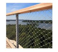 YPIOUREN Filet Flexible en Acier Inoxydable, Câble Métallique Flexible en De Type X, Filet De Sécurité Résistant À l'usure, Filet Inoxydable Corde, for Jardin, Ferme(20 * 1.2m/65.6 * 3.9ft)