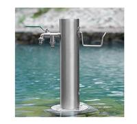 YPIOUREN Fontaine Montée Au Sol,Support De Robinet D'extérieur En Acier Inoxydable, Colonne D'eau De Jardin Verticale Autoportante, For L'irrigation Et Le Lavage Du Jardin.(86 * 5cm/33.8 * 1.9in,D)