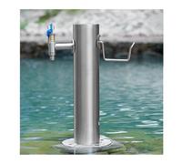 YPIOUREN Fontaine Montée Au Sol,Support De Robinet D'extérieur En Acier Inoxydable, Colonne D'eau De Jardin Verticale Autoportante, For L'irrigation Et Le Lavage Du Jardin.(86 * 5cm/33.8 * 1.9in,E)