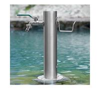 YPIOUREN Fontaine Montée Au Sol ,Support De Robinet D'extérieur En Acier Inoxydable, Colonne D'eau De Jardin Verticale Autoportante, For L'irrigation Et Le Lavage Du Jardin.(86*10.5cm/33.8*4.1in,C)