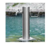 YPIOUREN Fontaine Montée Au Sol ,Support De Robinet D'extérieur En Acier Inoxydable, Colonne D'eau De Jardin Verticale Autoportante, For L'irrigation Et Le Lavage Du Jardin.(50*10.5cm/19.6*4.1in,A)