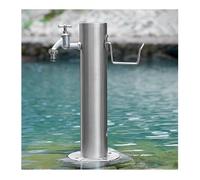 YPIOUREN Fontaine Montée Au Sol,Support De Robinet D'extérieur En Acier Inoxydable, Colonne D'eau De Jardin Verticale Autoportante, For L'irrigation Et Le Lavage Du Jardin.(86 * 5cm/33.8 * 1.9in,B)