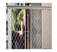 YPIOUREN Grillage en Acier Inoxydable 304, Filet De Protection Métallique, Treillis Métallique Multifonctionnel, Filet De Sécurité Résistant À l'usure, for Balcon, Escalier(18 * 3m/59 * 9.8ft)