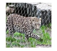 YPIOUREN Grillage Métallique Tissé en Acier Inoxydable, Filet De Sécurité pour Garde-Corps Extérieur, Câble Métallique Flexible en X, for Clôture De Cage De Zoo(9 * 3m/29.5 * 9.8ft)