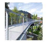 YPIOUREN Rouleau De Treillis Métallique Flexible en Acier Inoxydable 304, Grillage De Type X, Grillage De Remplissage Extensible for Balustrade, for Jardin, Ferme Et Pâturage.(6 * 2.8m/19.6 * 9.1ft)