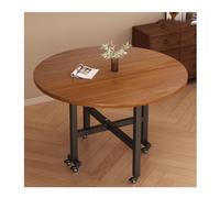 YPIOUREN Table De Cuisine Convertible À Abattants, Tablede Salle A Manger Ronde Pliante, Tables De Salle À Manger Pliantes en Bois, for Cuisine/Salle À Manger De Petite Taille(Wood A,160cm)