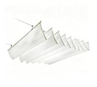 YPIOUREN Voiles D'ombrage Rétractables Vague, Couverture de Pergola Imperméable et Modulable : Une Solution D'ombrage Dynamique pour Vos Structures Extérieures(W:1.3m/4.26ftxL:20m/65ft)