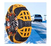 YPIOUREN Winter Tire Snow Chains, Chaînes À Neige pour Camions | Résistantes aux Basses Températures, À L'usure, Antidérapantes et Dégivrantes(Yellow8pcs,235/55R19)