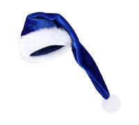 Yplkm Bonnet De Père Noël 74.9 Cm Long, Bonnets De Noël En Velours Doux Pour Adultes, Accessoire Unisexe pour Fête d'Hiver Spectacle Photo Booth
