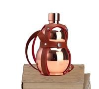 Yplkm Bouteille d'Eau en Forme de Gourde - 1000 millilitres Bouilloire Chinoise en Acier Inoxydable,Bouteille D'Eau Gourde Pour Boire,Pour Extérieur Plage Golf Stade Cour Jardin Parc Camping