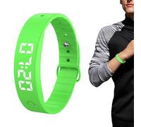 Yplkm Bracelet Réveil Vibrant - Rappel Vibrant Silencieux,Montre Portable Compteur de Calories et de Pas | pour Couples Quotidien Sommeil Voyage Maison Lit Chambre Sieste Médication