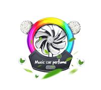 Yplkm Diffuseur De Parfum Pour Ventilation Auto, Accessoires Désodorisants Auto 360 Degrés, Diffusion de Parfum avec Éclairage LED et Contrôle d'Intensité Ajustable pour Intérieur Femmes et Filles