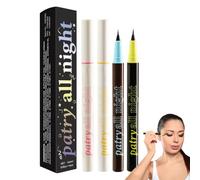 Yplkm Eye Liner Imperméable - Maquillage À Longue Tenue - 4 Pièces Eyeliner À Pointe Fine | Pour Passionnés De Beauté Épouse Copine Déplacements Fête Mariage Scène Performance