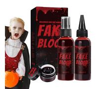 Yplkm Faux Sang Artificiel Spray Effets Spéciaux Maquillage Horreur | Maquillage Zombie et Accessoires Déguisement Halloween Festi pour Vêtements - Élément Costume Zombie Fête Déguisement Cosplay
