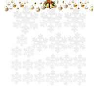 Yplkm Flocons De Neige pour Sapin De Noël - 21 Pièces Décor De Pendentif pour Arbre De Noël | Ornements Faux Flocons de Neige pour Porche - pour Fêtes Anniversaire Mariage Extérieur Intérieur Maison
