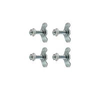 Yplkm Goujon Fileté pour Rail en L,Attache Double Ergots à Goujon Fileté pour Rail en L - 4 Pièces de Quincaillerie d'Arrimage,Fourgon Utilitaire Van Camping-Car