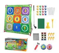 Yplkm Jeu d'Approche Golf Ensemble - Tapis d'Entraînement et Set de Putting pour Intérieur | Accessoire Éducatif Jouets Extérieur pour Jardin Pères Adolescents Adultes Hommes Fête