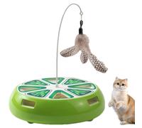 Yplkm Jouets Interactifs pour Chats - Plateau Tournant Amusant Rechargeable avec De Jeu | Jouets pour Chaton - pour Chaton : Exercice en Intérieur, Divertissement et Dressage