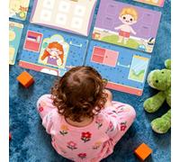 Yplkm Livre d'Activités en Carton | Jouets Éducatifs pour la Motricité Fine,Cahier d'Activités Éducatif et d'apprentissage - pour Voiture Avion Voyage Poussette Chaise Haute Maison Écoles Maternelle