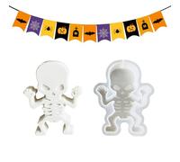 Yplkm Moules À Chocolat Halloween | Moule À Gâteau,Moules de Décoration pour Modelage en Argile Résine Époxy Gelée Pendentif Savon Chocolat Cupcake