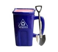 Yplkm Mug en Forme de Poubelle | Tasse En Céramique Pour Café Chaud - Tasses à Thé pour la Maison | pour Étudiants Université Enseignants Bureau Restaurant Cuisine Salon Table de Chevet Hôtel