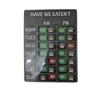 Yplkm Pense-bête Repas | Motif Bois Mignon Adorable | Panneau de Rappel d'alimentation pour Animaux,pour Salle à Manger, Cuisine, Salon, Appartement, Refuge