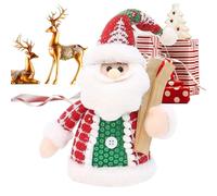 Yplkm Petite Peluche de Noël,Père Noël Bonhomme de Neige Élan Peluche d'Accompagnement pour - Douce Mignonne pour Bureau Coiffeuse Étagère Table de Chevet - Bibliothèque Canapé Voiture Salon
