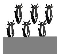 Yplkm Porte-Cornes de Cerf Mural - Lot de 6 Supports de Trophée,Support Mural pour Tête de Cerf Antilope Ours Chambre Salon Couloir Escalier