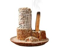 Yplkm Porte-Encens | Porte-Encens pour Salle de Méditation - Brûleur Multifonction Céramique Décoratif pour Relaxation Sauna Salon Spa Chambre