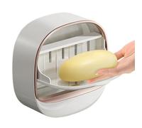 Yplkm Porte-Savon,Support Murale avec Bac Égouttoir - Support pour Savon Étanche - pour La Maison La Salle De Bain La La Douche Le Lavabo La Buanderie