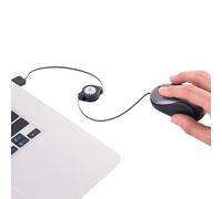 Yplkm Souris Filaire - Petites Souris USB de Voyage avec Câble Rétractable - Accessoires Informatiques Optiques pour Professionnels et Particuliers