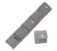 Yplkm Trousse À Bijoux De Voyage - Petite Trousse de Transport pour Bijoux | Pochette Tendance Avec Compartiments, Fermeture Et Pliabilite Pour Vacances Plage Mariage Avion