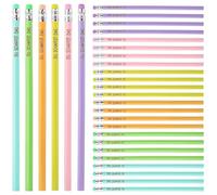 YPLonon 30 Pièces Crayons à Papier HB en bois Crayon de Papier Multicolore Crayons Porte-bonheur avec Gomme Ergonomique Crayons Graphite pour Étudiants, Enseignants et Peintre