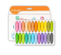 YPLUS Crayons de Cacahuètes pour Les Tout-Petits, Crayons Pastel 24 Couleurs Enfants Non Toxiques, Faciles à Tenir, Lavables Et Sûrs pour Les Tout-Petits, Fournitures d'Art à Colorier