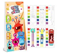 YPLUS Mini Livre Coloriage Eau Enfant, Peinture Magique Lavable, Monstres